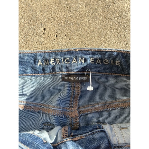 Lot Of 2 Size Small Womens Guess Size 27, American Eagle Size 4 Blue Jean Shorts - Picture 7 of 10